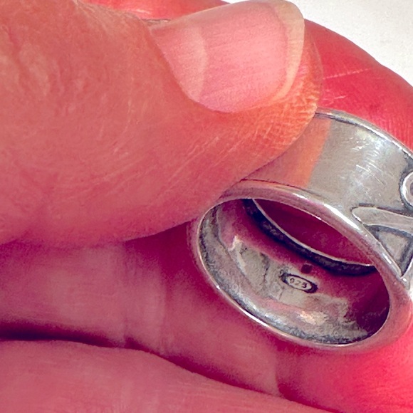 Silver and Opal Ring Sz 6.5-7 - Picture 2 of 6